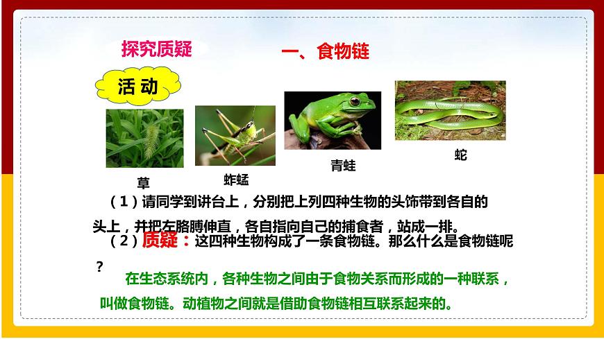 第6單元 生物與環(huán)境 第2章 生態(tài)系統(tǒng) 第2節(jié) 食物鏈和食物網(wǎng)課件PPT第3頁(yè)