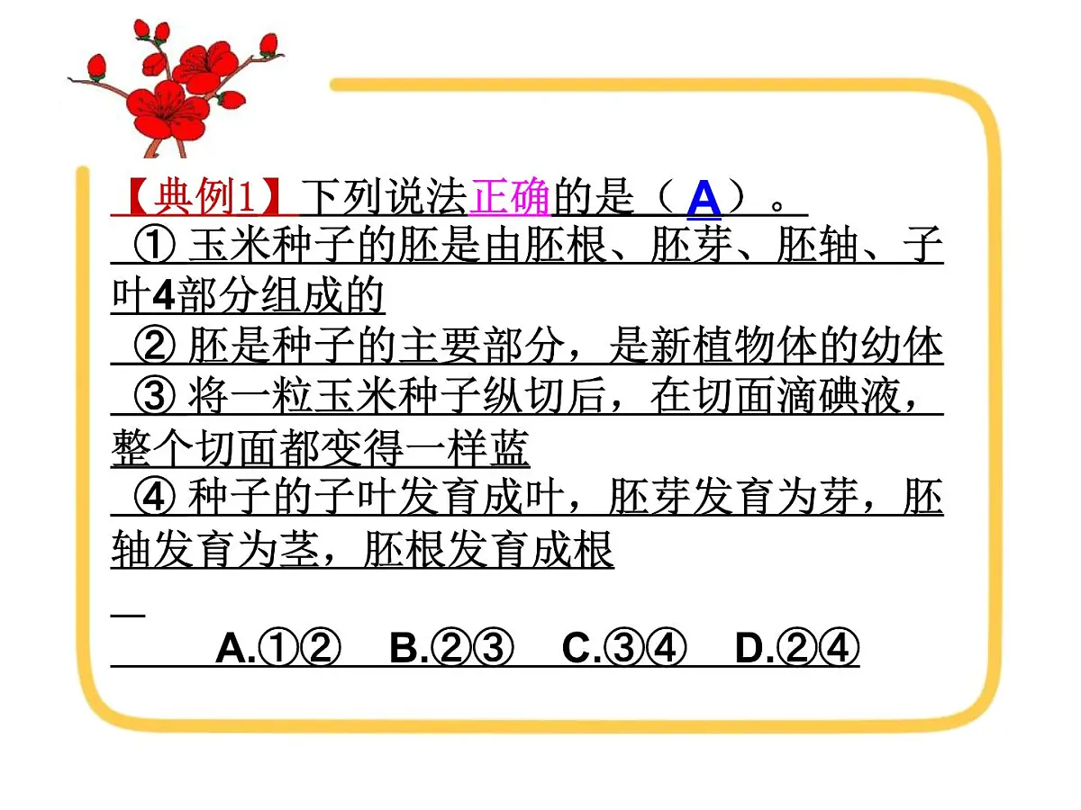 2022年生物中考二轮专题复习课件:被子植物的一生第5页