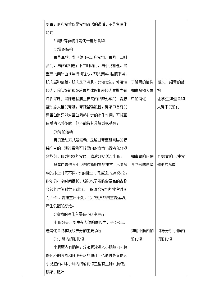 8.2食物的消化和营养物质的吸收（2）（课件+教案+练习+学案）02