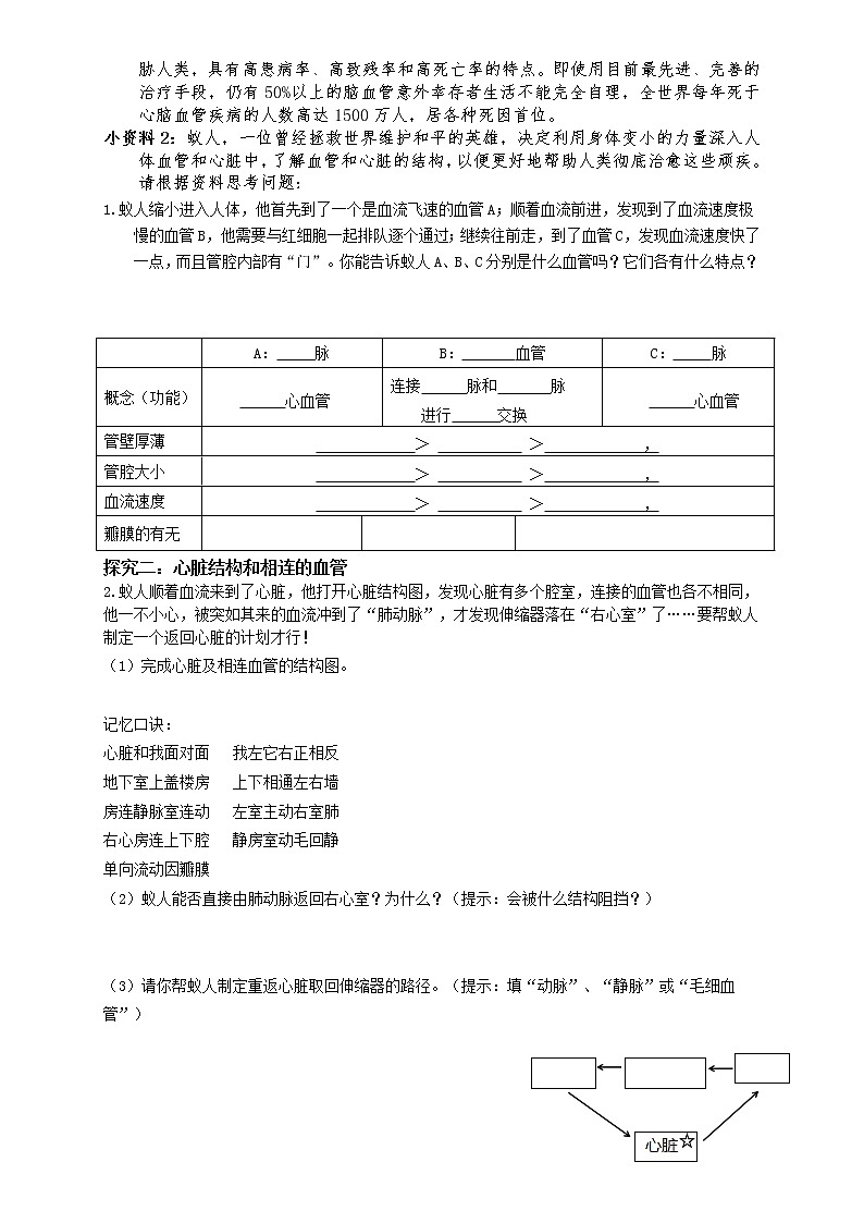 9.2血液循环(2)(课件+教学设计+练习+学案)02