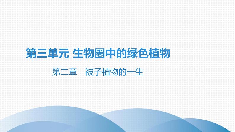 2021中考广东专用生物知识点一轮复习第三单元第二章 被子植物的一生 课件01