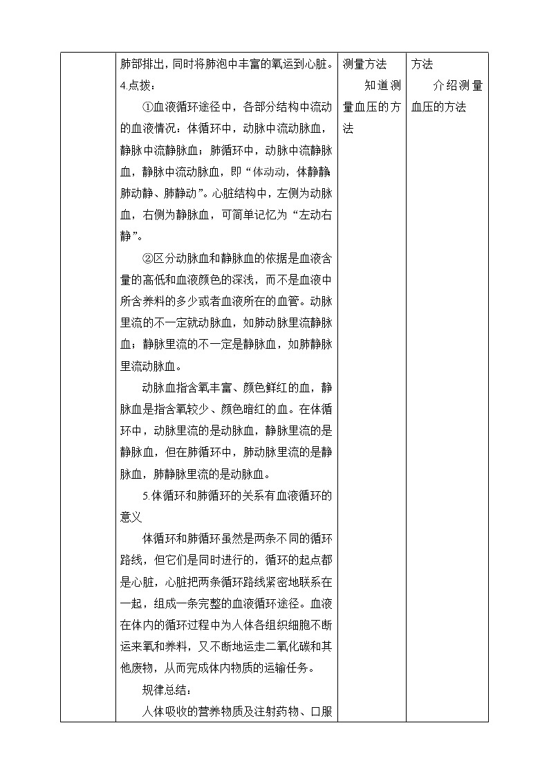 4.4.3輸送血液的泵——心臟 第二課時(shí) 教案第3頁(yè)