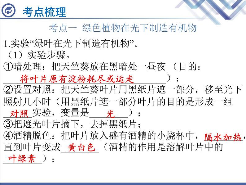 生物中考复习第6章绿色植物是生物圈中有机物的制造者PPT课件第3页