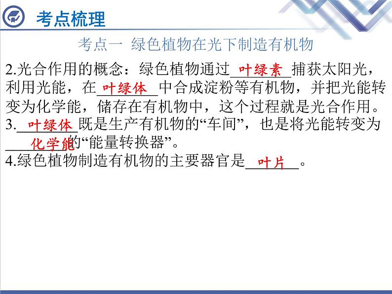 生物中考复习第6章绿色植物是生物圈中有机物的制造者PPT课件第5页
