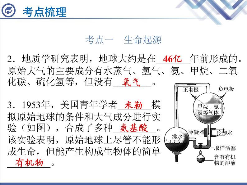 生物中考复习第22章生命起源与生物进化PPT课件03