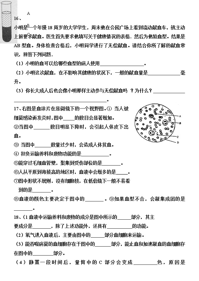 3.1 物質(zhì)運(yùn)輸?shù)妮d體 練習(xí)第3頁(yè)