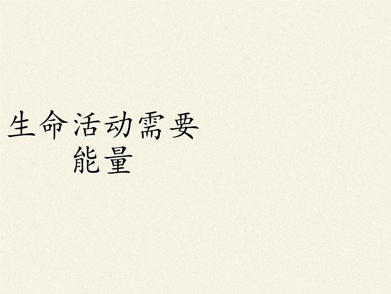 北师大版生物七年级下册 第10章 第1节 食物中能量的释放(5)(课件)第4页