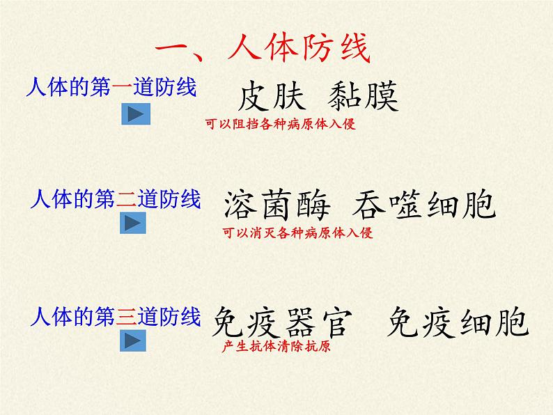 北师大版生物七年级下册 第13章 第3节 人体免疫(12)(课件)第3页