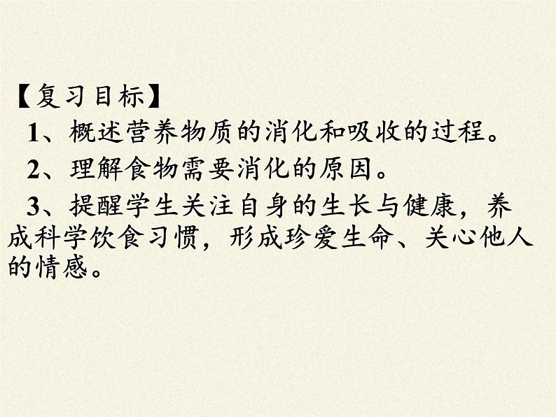 北师大版生物七年级下册 第八章 人体的营养(课件)第2页