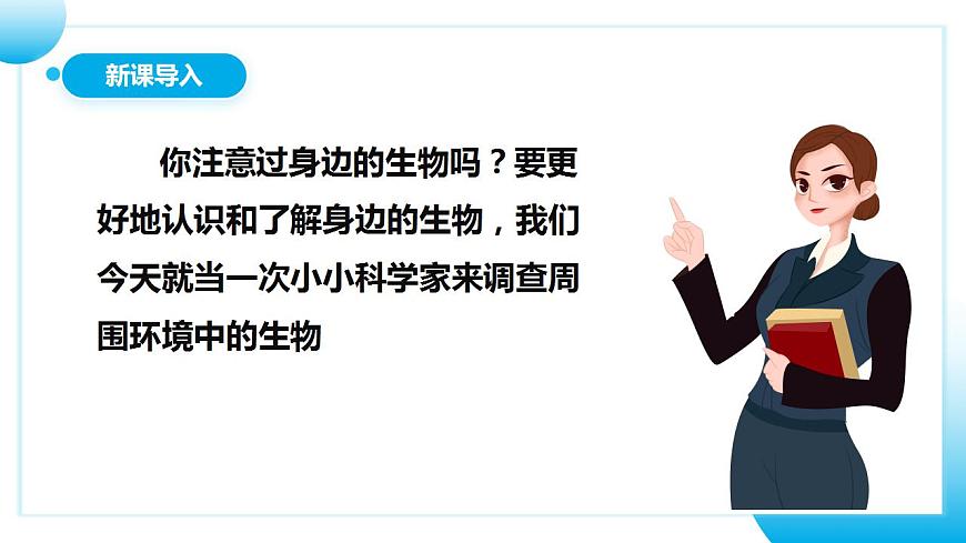 人教版初中生物七年級上冊1.1.2《調(diào)查周邊環(huán)境中的生物》課件第4頁