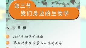 初中苏教版第三节 我们身边的生物学背景图ppt课件