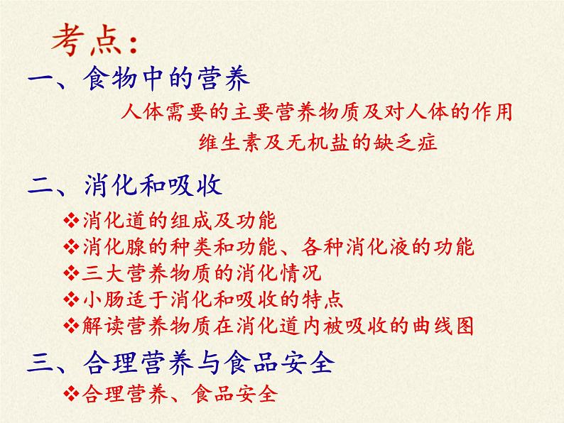苏教版生物七年级下册 第九章 第一节 人体需要的主要营养物质(课件)第3页
