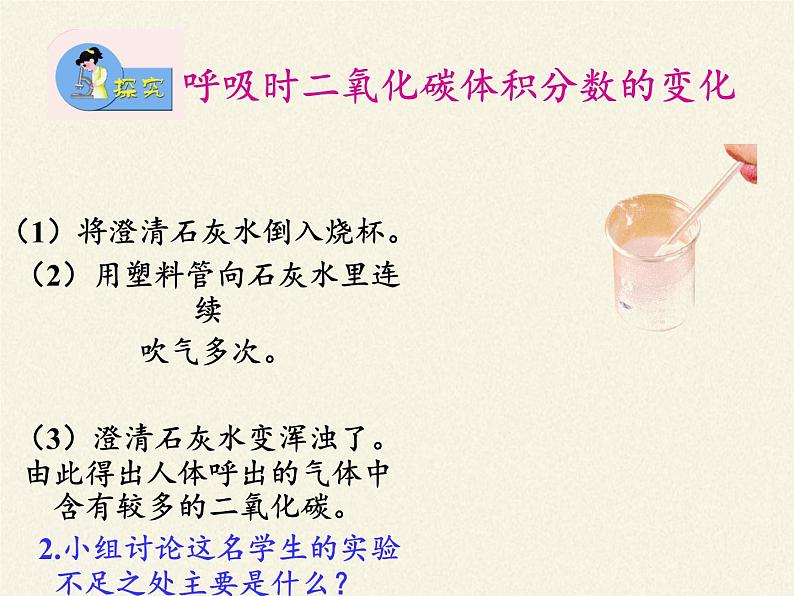 苏教版生物七年级下册 第十章 第四节 人体内的气体交换(4)(课件)第4页