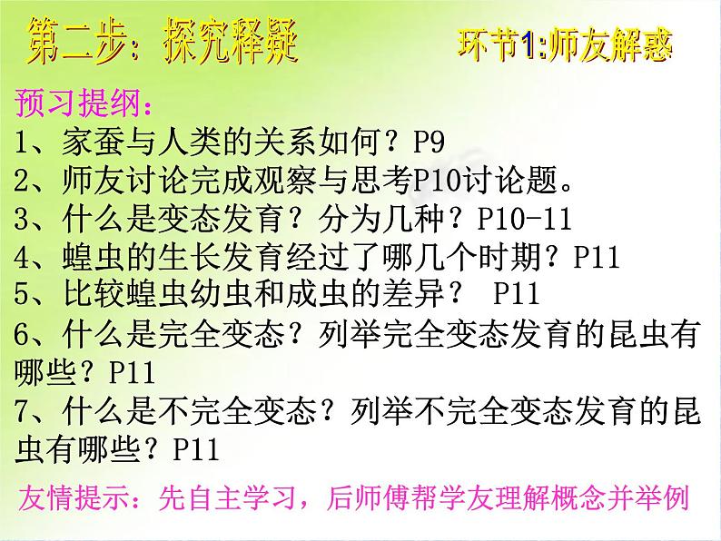 初中生物人教版八年级下册 第二节昆虫的生殖和发育 课件第5页