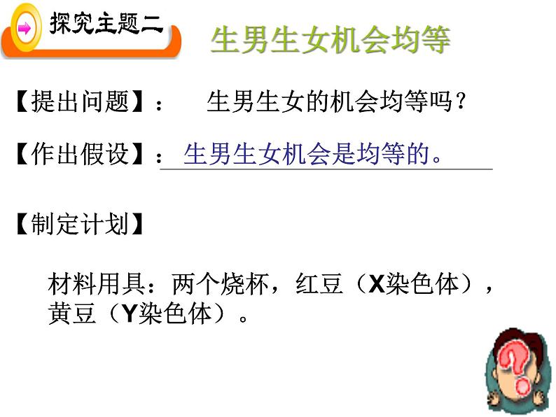 初中生物人教版八年级下册 第四节人的性别遗传 2 课件第7页