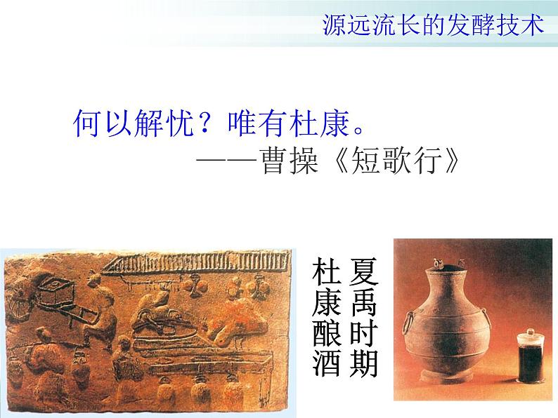 苏教版八年级下册生物 23.1源远流长的发酵技术 课件第1页