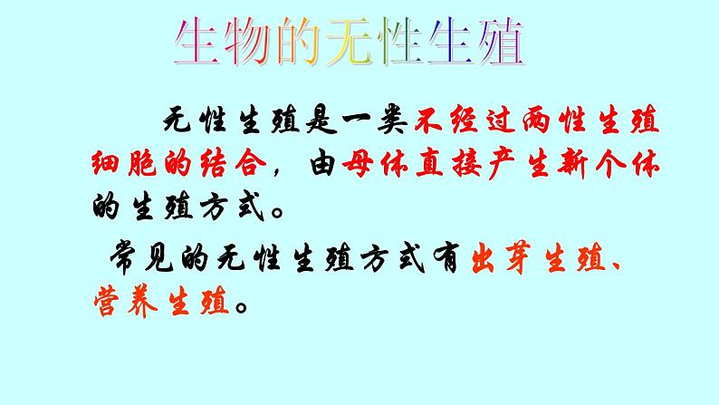 苏教版八年级下册生物 21.1生物的无性生殖 课件07