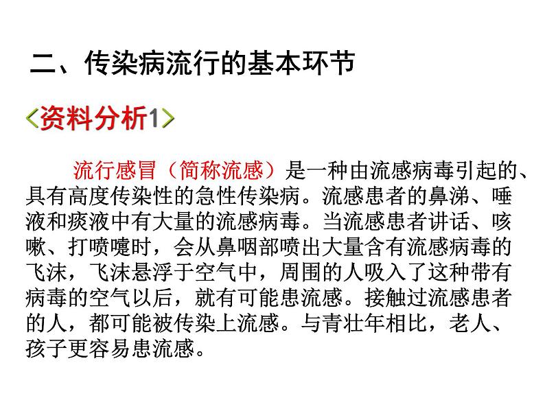人教版八下生物 8.1.1传染病及其预防 课件第6页