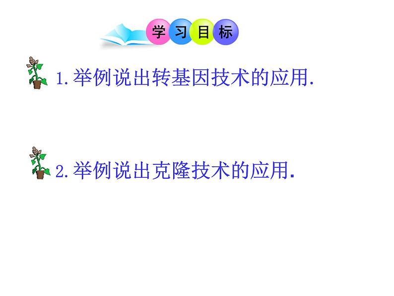 2022年苏教版八年级生物下册第24章第1节现代生物技术的应用课件 (1)第4页