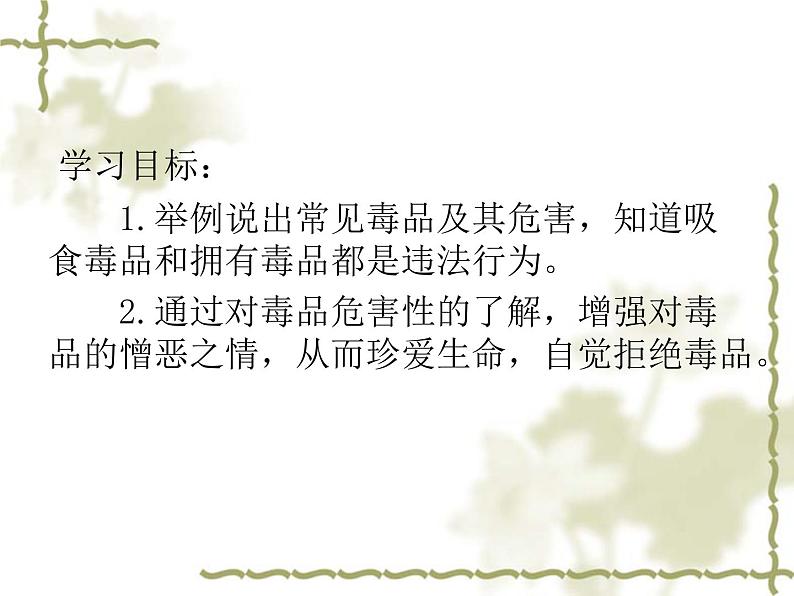 苏教版八年级下册生物 26.2拒绝毒品 课件第2页