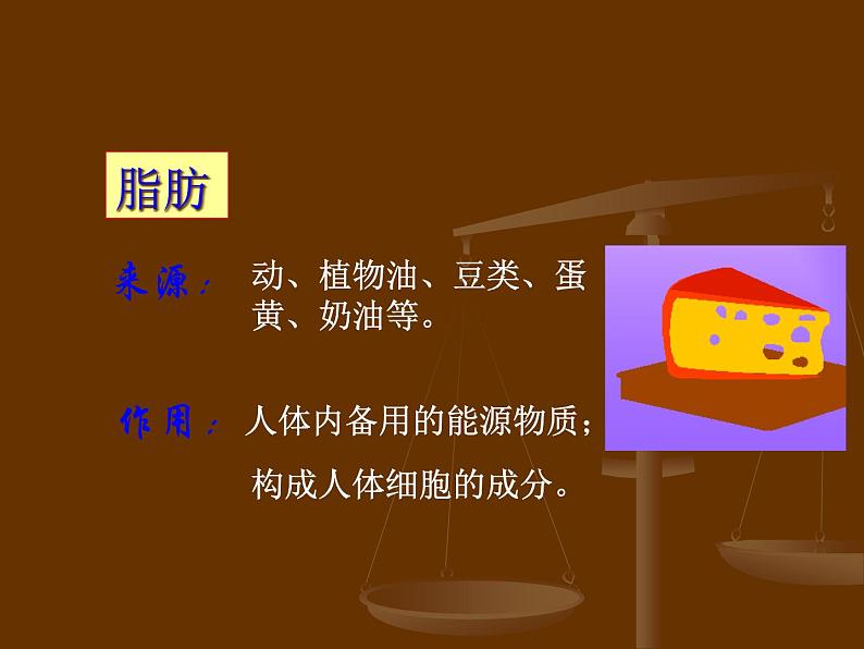 人教版七下生物 2.1食物中的营养物质 课件第7页