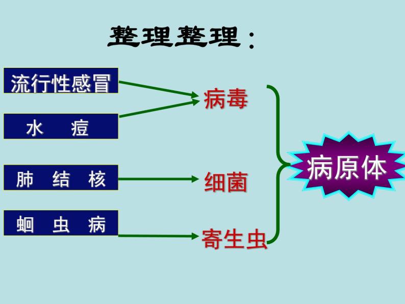 济南版七年级下册生物 6.2传染病及其预防 课件04