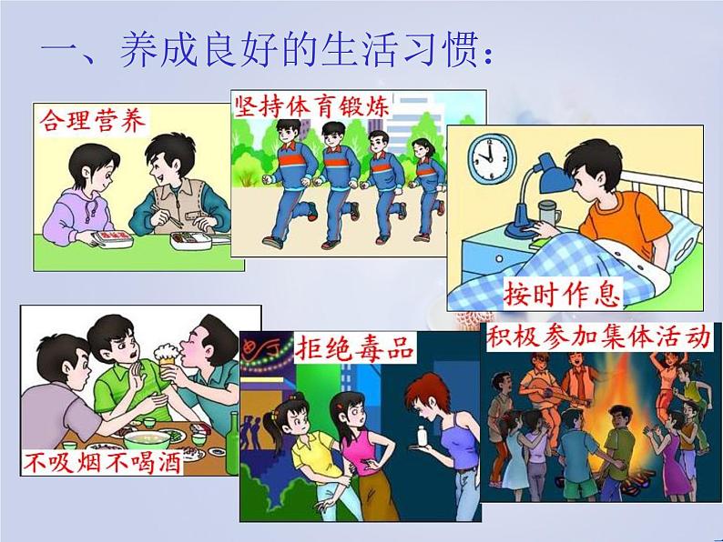 苏科版八年级下册生物 25.1选择健康的生活方式 课件第6页