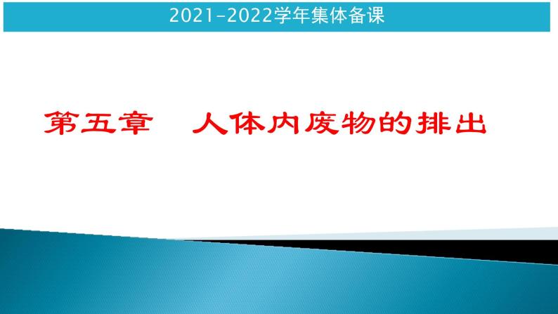 第四单元第五章人体内废物的排出课件人教版生物七年级下册01