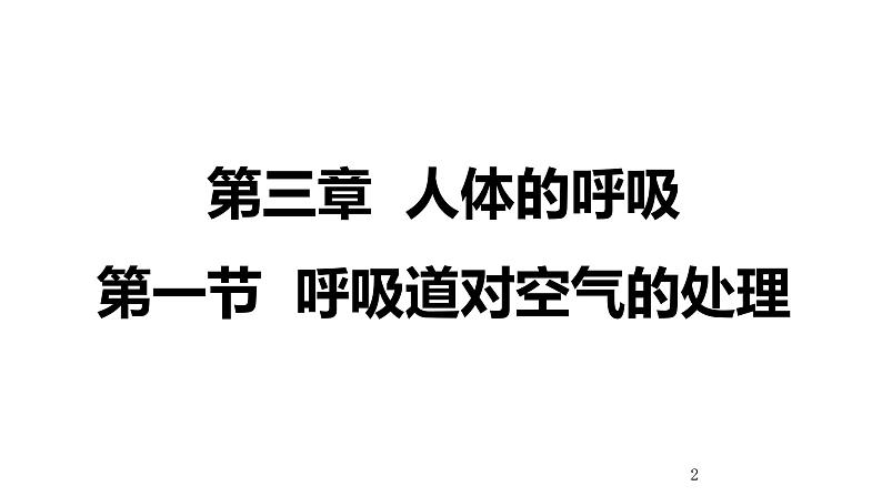 人教版七年级生物下册《呼吸道对空气的处理》课件(含2段嵌入视频)第2页