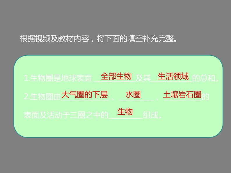 冀教版八下生物 7.2.3生物圈 课件第5页
