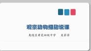 生物六年级上册第三节 观察动物细胞说课ppt课件