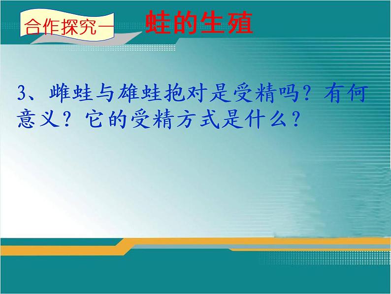 苏教版八下生物 21.4两栖类的生殖与发育 课件第7页