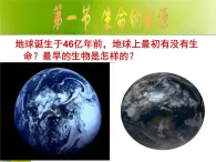 冀教版八年级下册生物  6.3.1生命的起源 课件