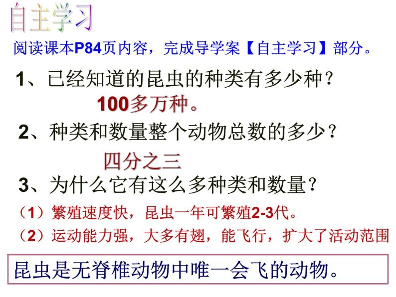 苏科版七年级下册生物 12.2昆虫 课件03