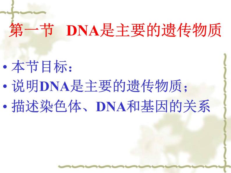苏教版八年级下册生物 22.1DNA是主要的遗传物质 课件04