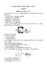 2022年河南省伊川县八年级中考一模生物试题（有答案）