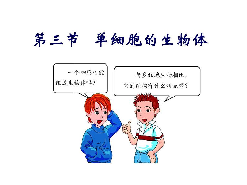苏科版七下生物 9.3 单细胞的生物体 课件03