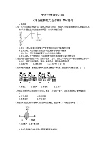 中考生物总复习09《绿色植物的光合作用》课时练习（含答案）