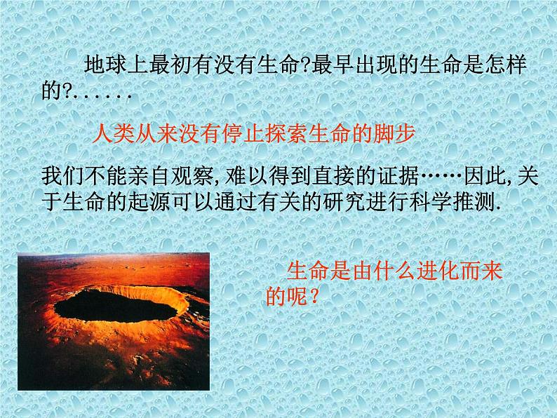 鲁科版(五四学制)生物八年级下册 8.3.1地球上生命的起源 课件04
