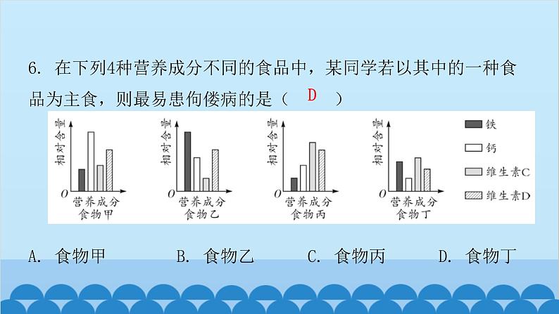 人教版生物七年级下册 第二章 第一节 食物中的营养物质(课件)第5页