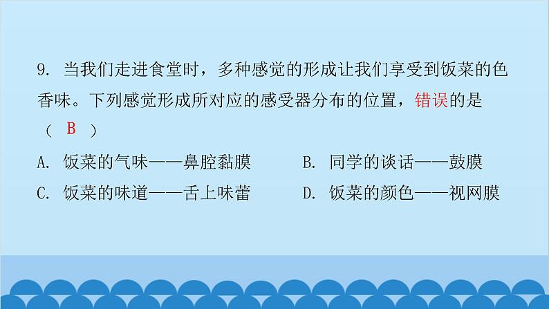 人教版生物七年级下册 第六章 第一节 人体对外界环境的感知(课件)08