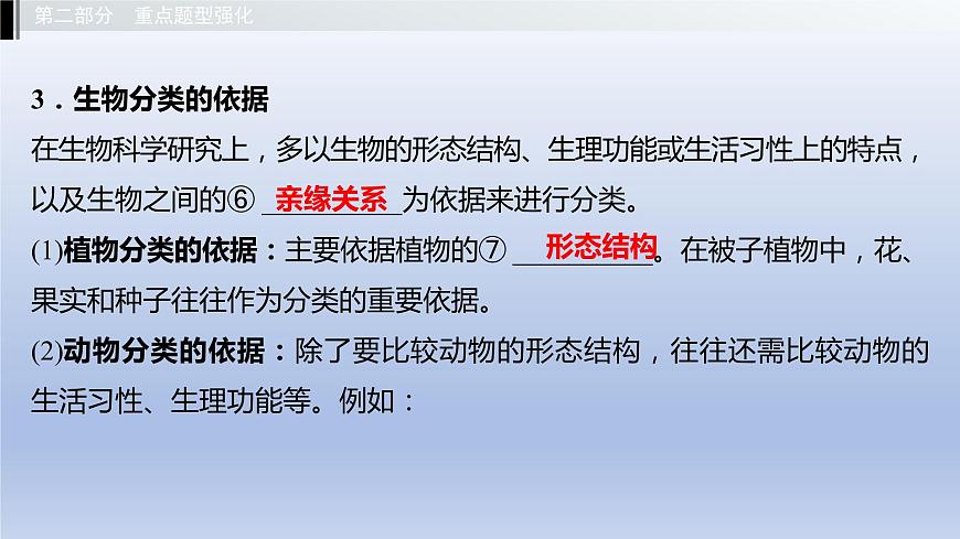 第一單元我們身邊的生命世界第五章生物的分類和鑒別課件2021年廣西中考生物基礎(chǔ)復(fù)習(xí)第4頁