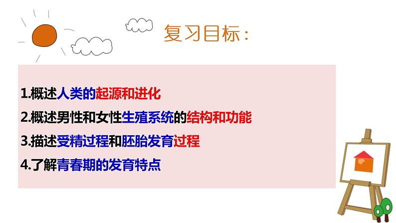 人教版生物七年级下册复习课件:第一章人的由来02