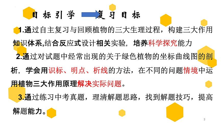 2022年生物中考綠色植物三大生理作用專題復(fù)習(xí)第3頁
