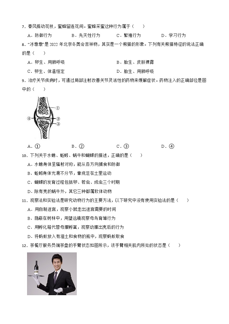 广东省中考生物三年真题汇编 生物圈中的动物解析版第2页