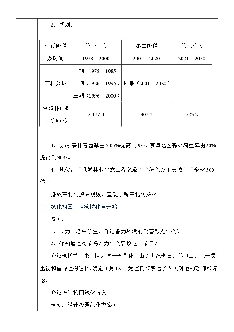 7.3我国的绿色生态工程》课件PPT+教案+同步练习02