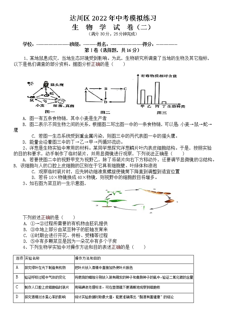 模拟练习(二)试题第1页