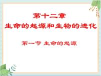 初中生物北京版八年级上册第一节 生命的起源优质课习题ppt课件