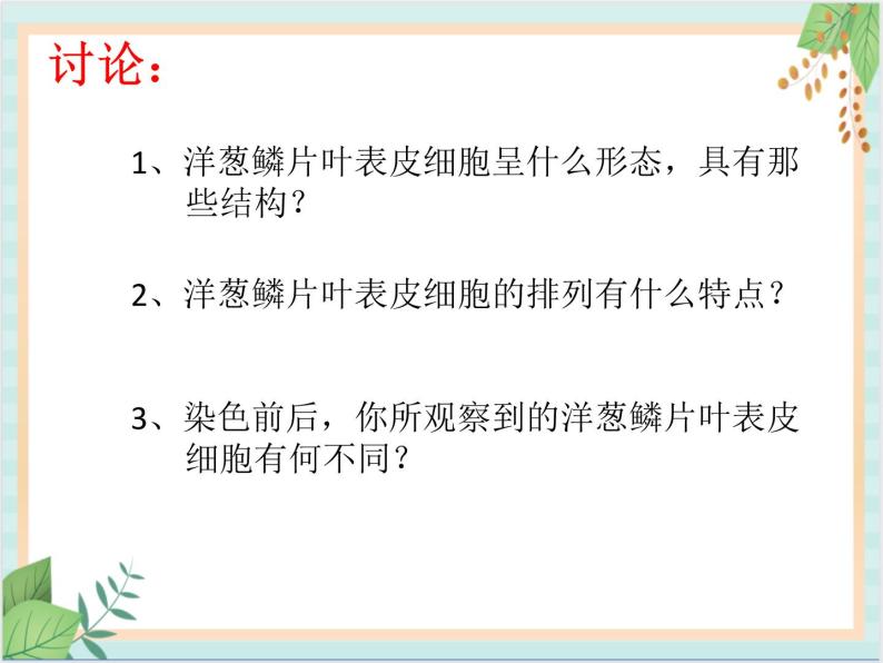 北京版七年级生物上册第三章 第一节 细胞 课件+教案+素材05