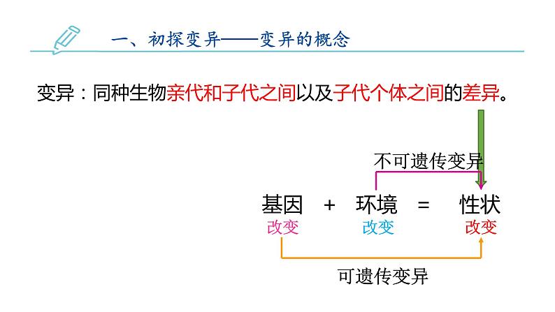 初中 初二 生物 生物的变异—教学课件第6页